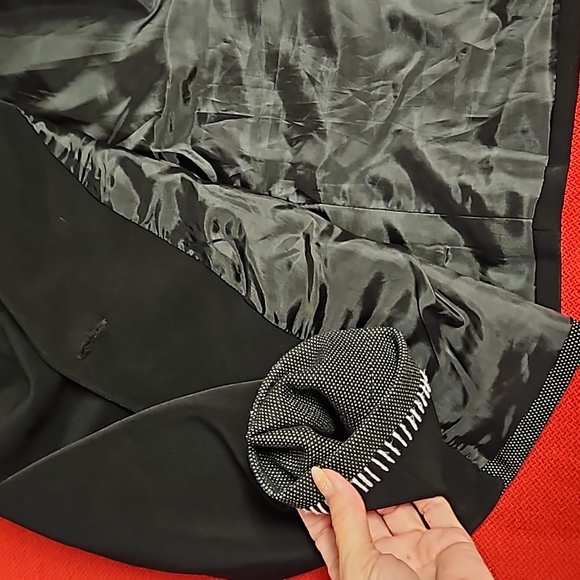 CITY GIRL Black embellished sequins stitching textures studs rhinestones S EUC - Picture 9 of 13